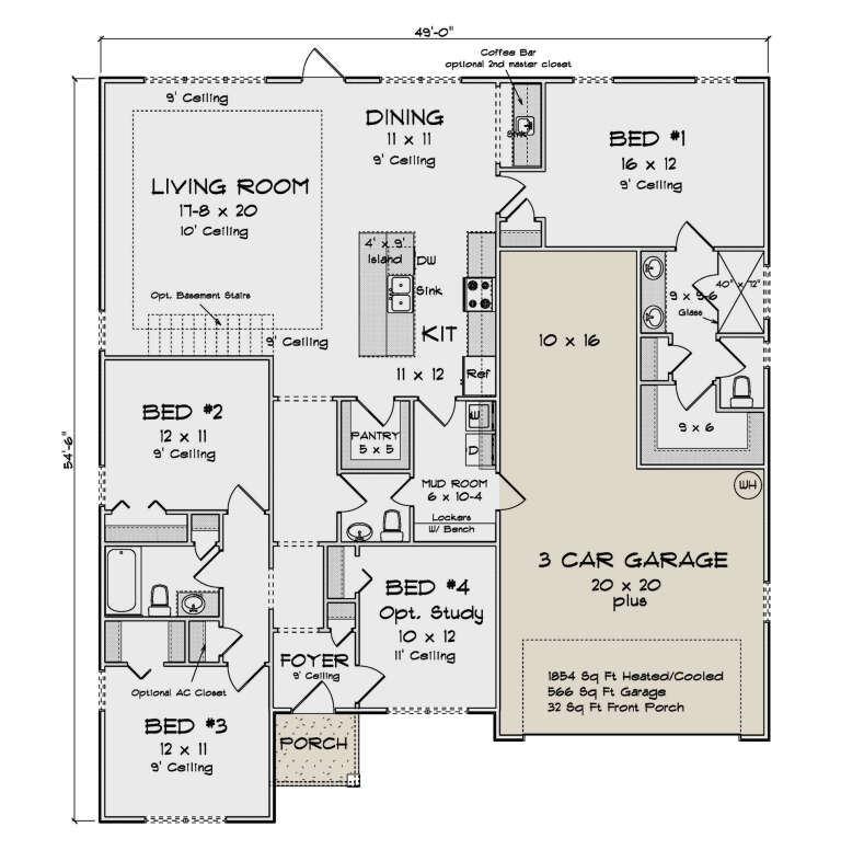 House Plan House Plan #34775 Drawing 1