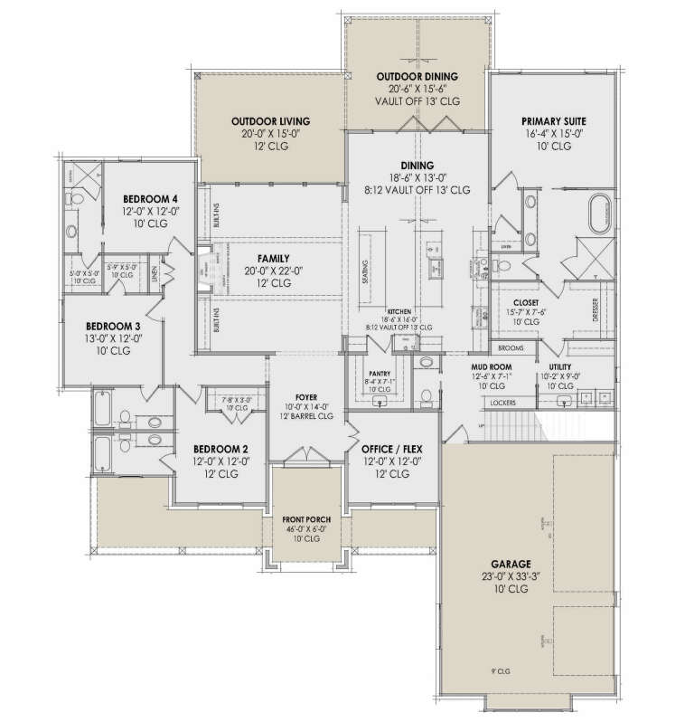 House Plan House Plan #34777 Drawing 1