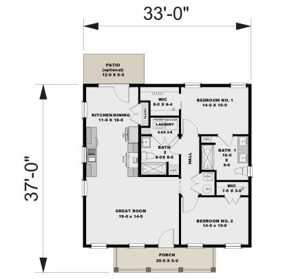 Main Floor  for House Plan #1776-00173