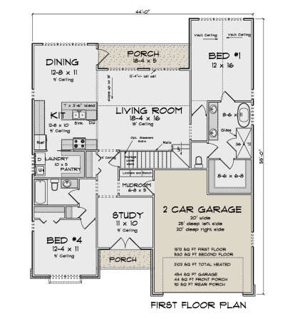 Main Floor  for House Plan #4848-00544