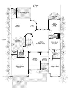 Floorplan 1 for House Plan #168-00059