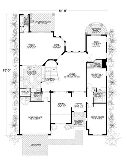 Floorplan 1 for House Plan #168-00059