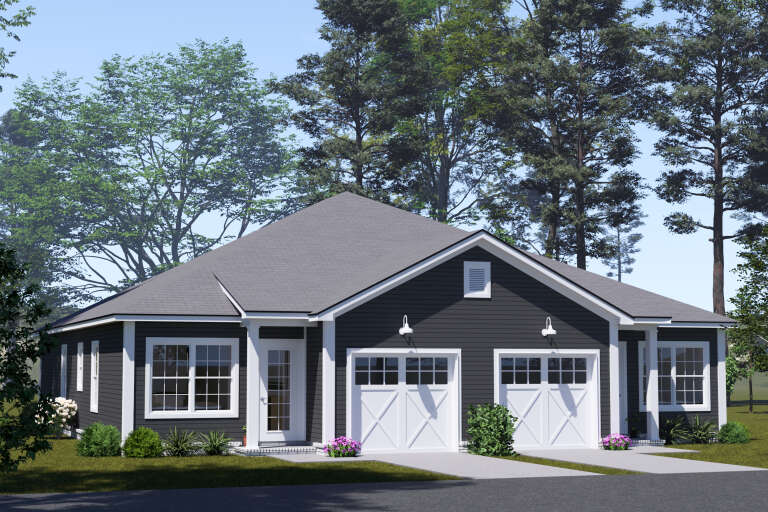 House Plan House Plan #34780 Angled Front Elevation