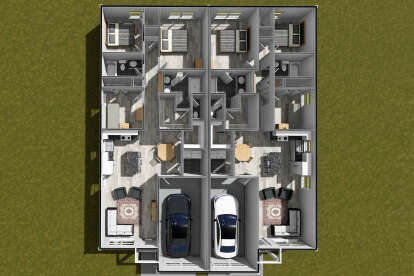 Overhead First Floor for House Plan #4848-00545