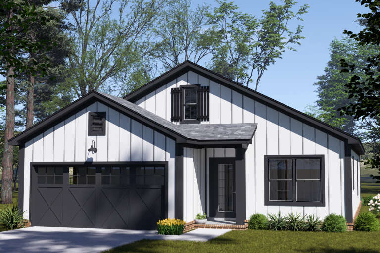 House Plan House Plan #34782 Angled Front Elevation
