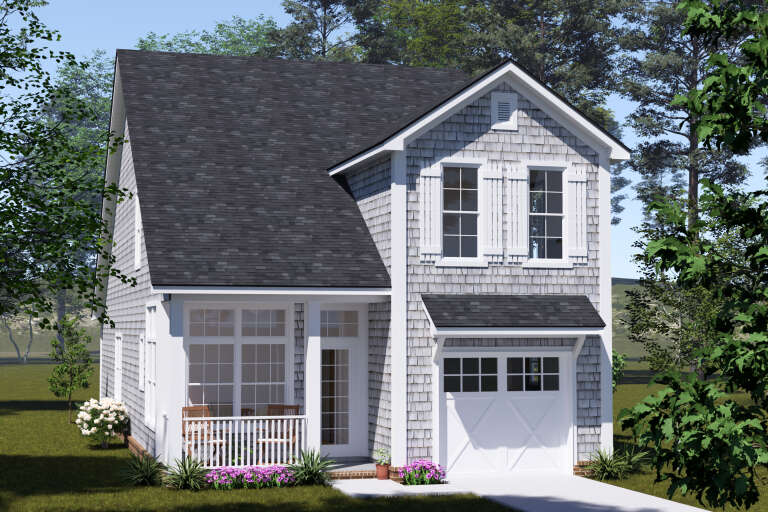 House Plan House Plan #34783 Angled Front Elevation