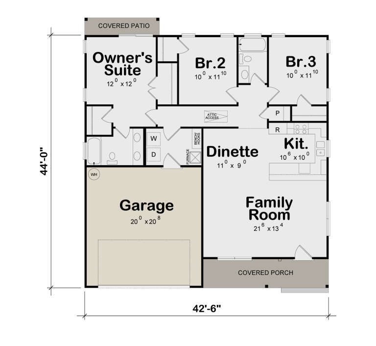 House Plan House Plan #34784 Drawing 1
