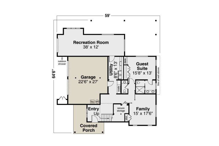 House Plan House Plan #34787 Drawing 1