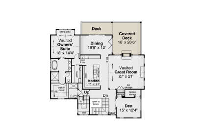 Main Floor for House Plan #035-01213