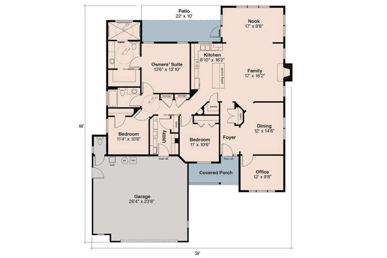 House Plan House Plan #34789 Drawing 1