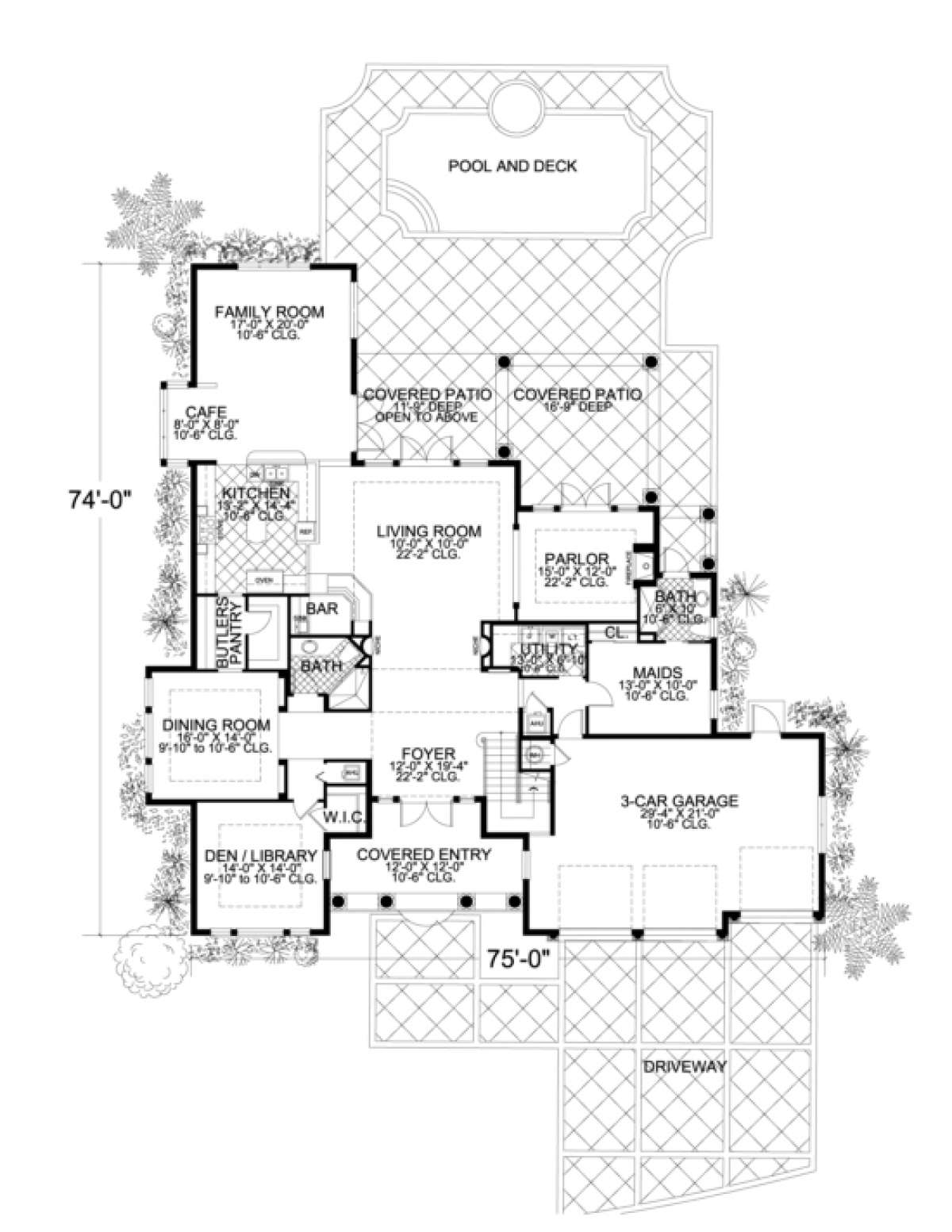 Floorplan 1 for House Plan #168-00060