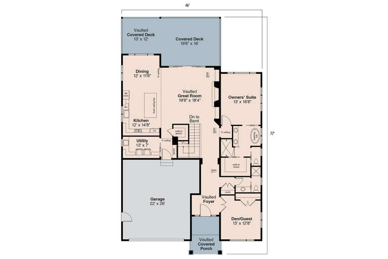 House Plan House Plan #34790 Drawing 1
