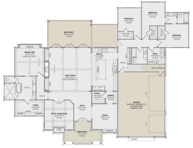 House Plan House Plan #34792 Drawing 1