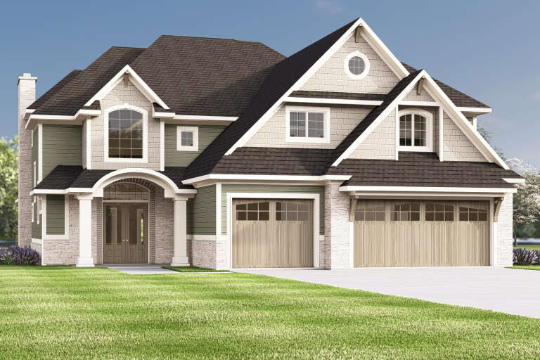House Plan House Plan #34794 Angled Front Elevation