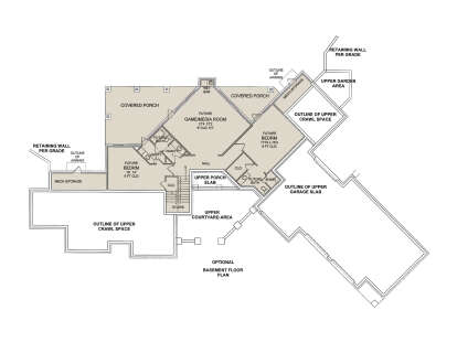 Basement for House Plan #8292-00013