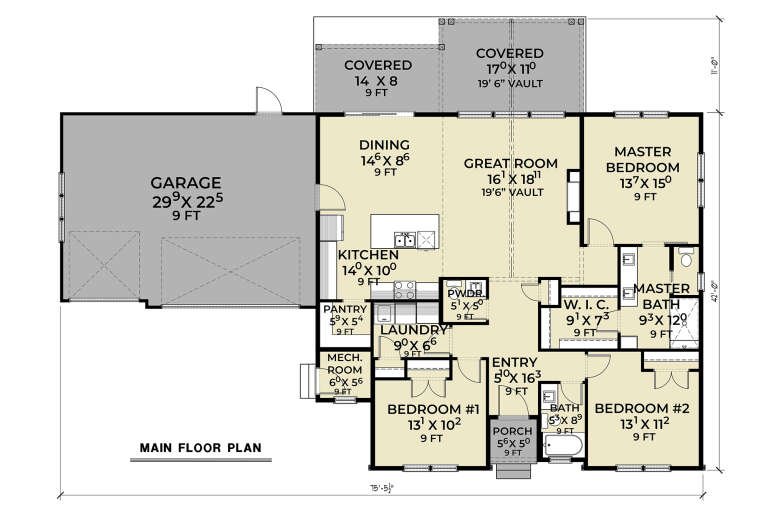 House Plan House Plan #34797 Drawing 1