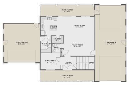 Main Floor  for House Plan #2802-00471