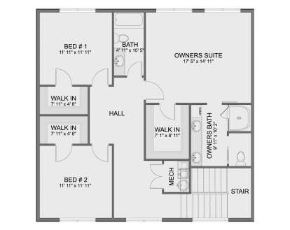 Second Floor for House Plan #2802-00471