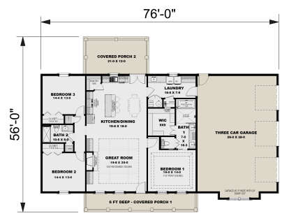 Main Floor  for House Plan #1776-00174