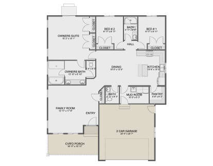 Main Floor  for House Plan #2802-00472