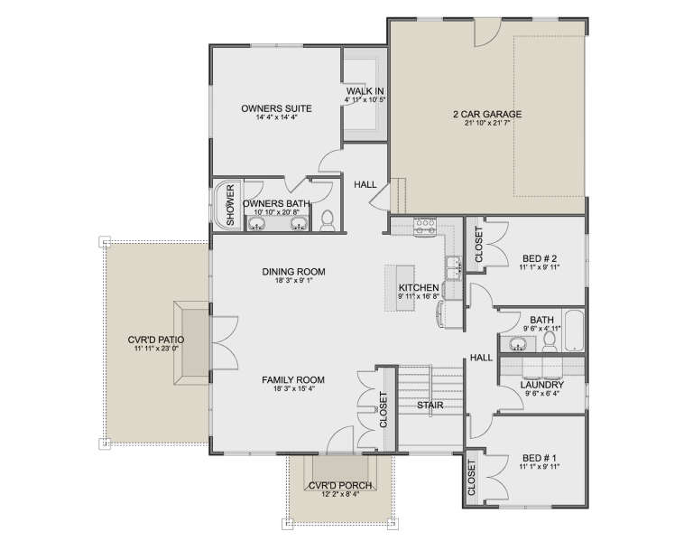 House Plan House Plan #34802 Drawing 1