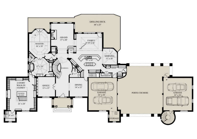 House Plan House Plan #34803 Drawing 1