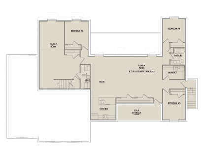 Basement for House Plan #8768-00169