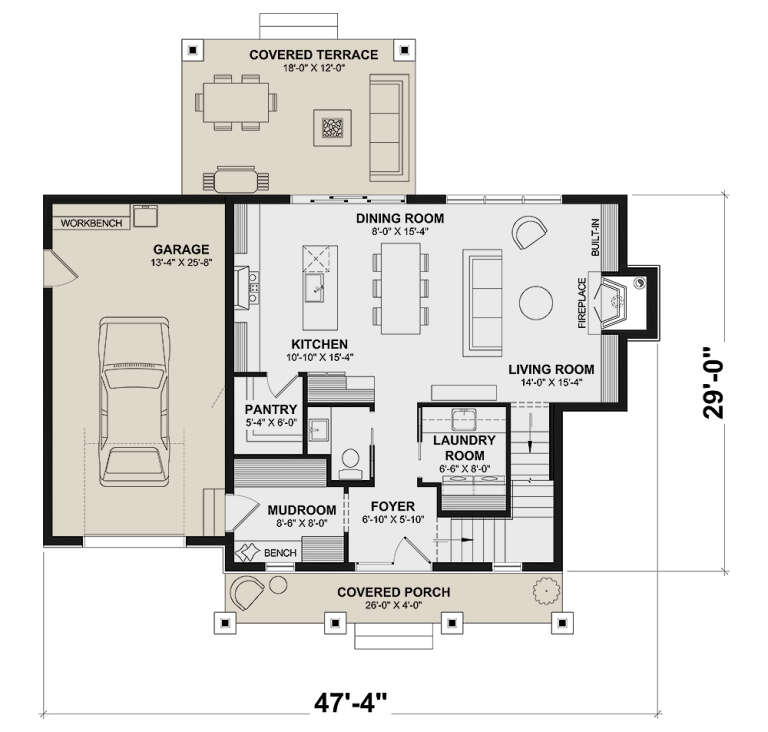 House Plan House Plan #34805 Drawing 1