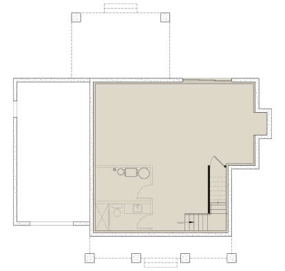 Basement for House Plan #034-01396
