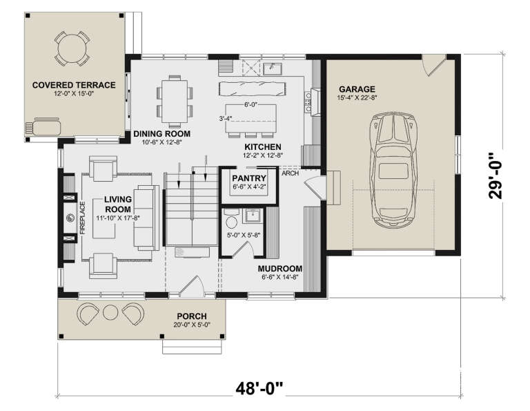 House Plan House Plan #34806 Drawing 1