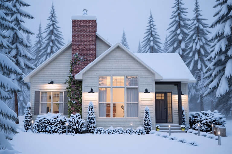 House Plan House Plan #34808 Front Elevation - Winter