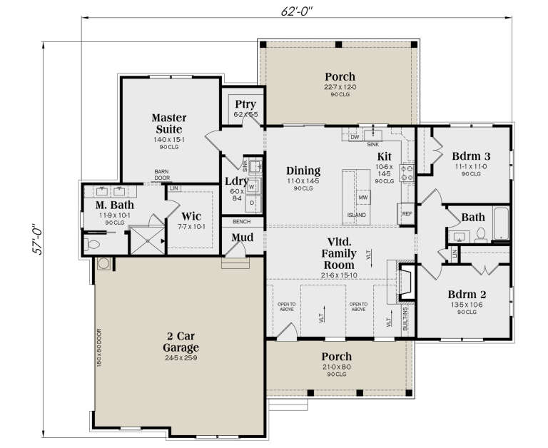 House Plan House Plan #34809 Drawing 1
