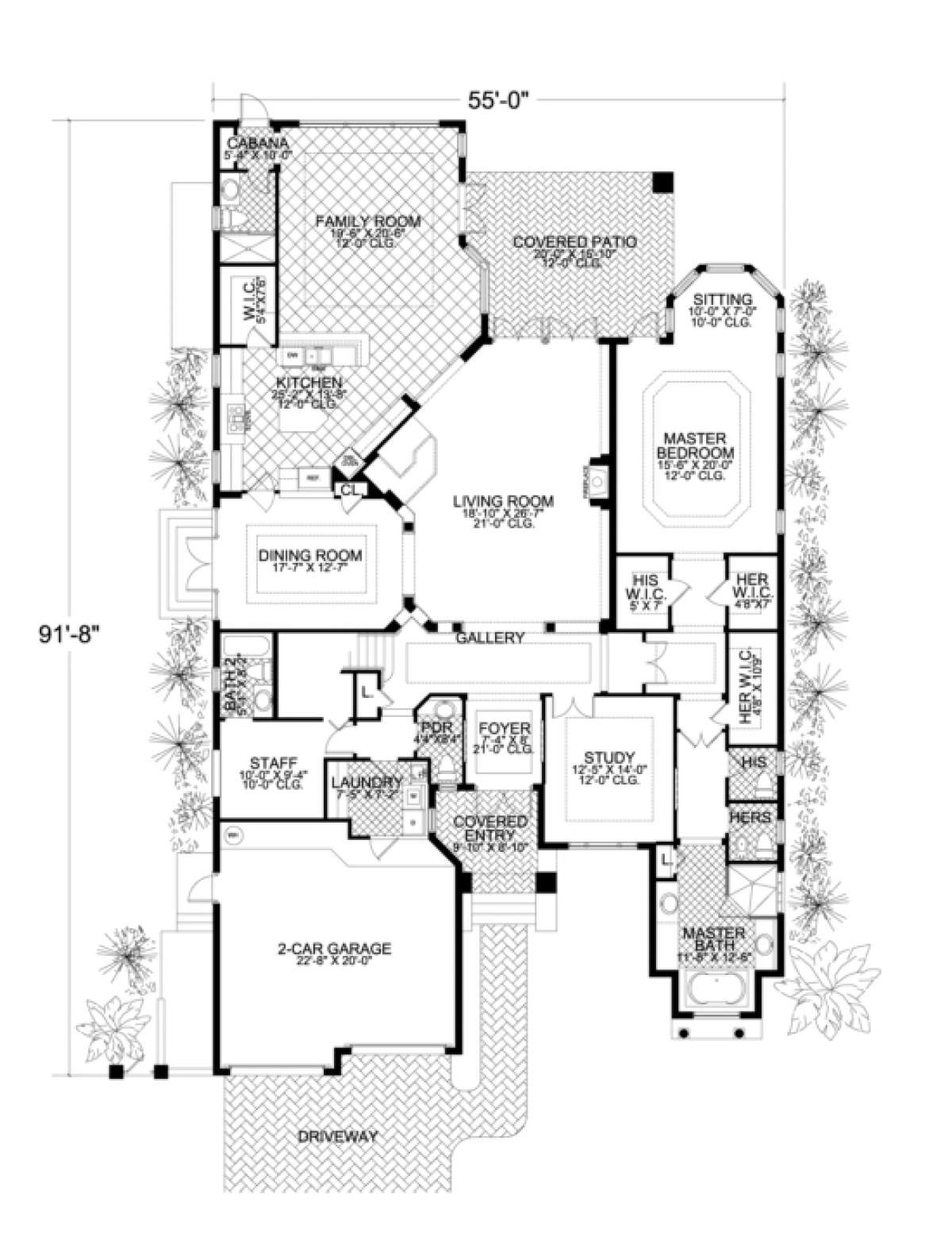 Floorplan 1 for House Plan #168-00062