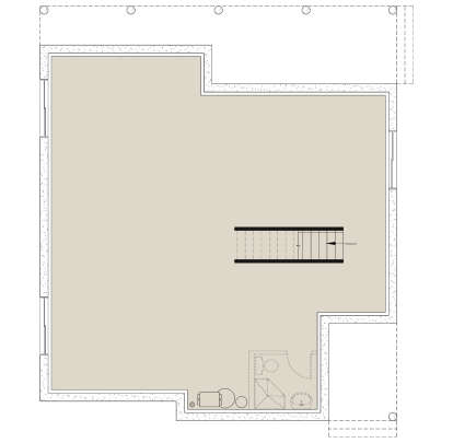 Basement for House Plan #034-01402