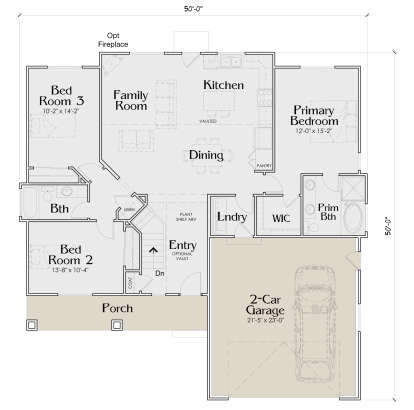 Main Floor  for House Plan #6785-00014