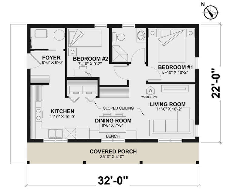 House Plan House Plan #34815 Drawing 1
