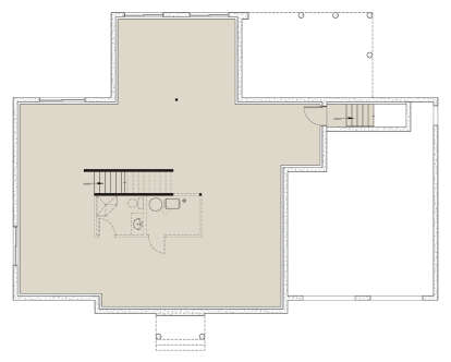Basement for House Plan #034-01404