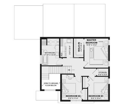 Second Floor for House Plan #034-01405
