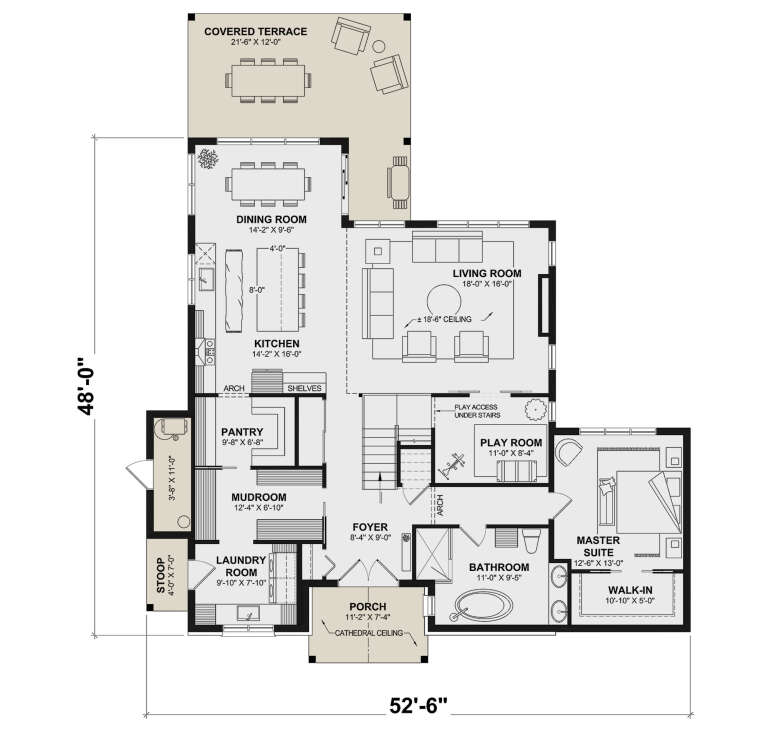 House Plan House Plan #34819 Drawing 1