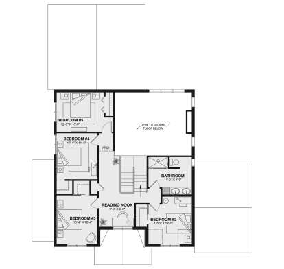 Second Floor for House Plan #034-01407