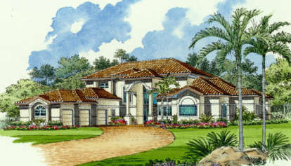 5 Bed, 4 Bath, 5088 Square Foot House Plan - #168-00063