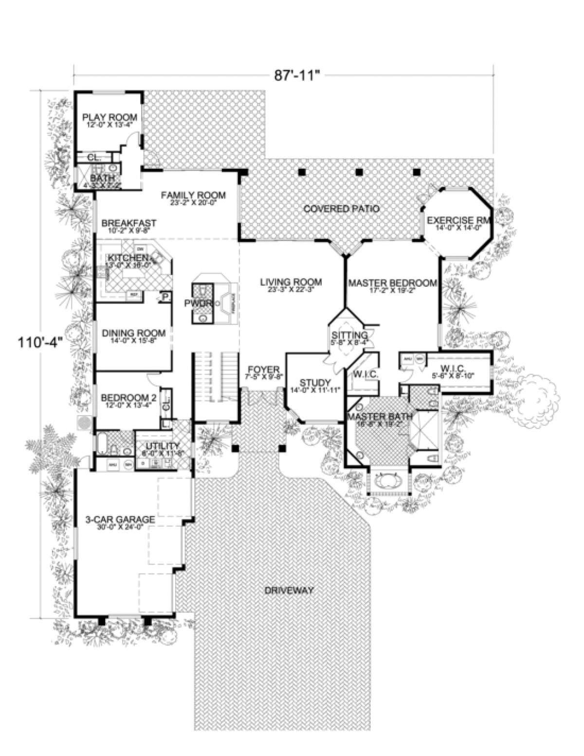 Floorplan 1 for House Plan #168-00063