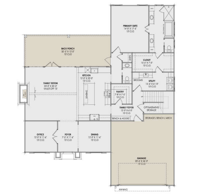 House Plan House Plan #34824 Drawing 1