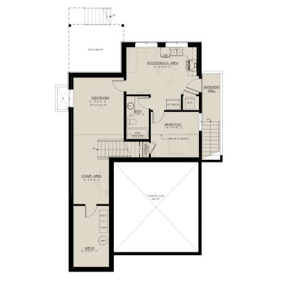 Basement for House Plan #8937-00118