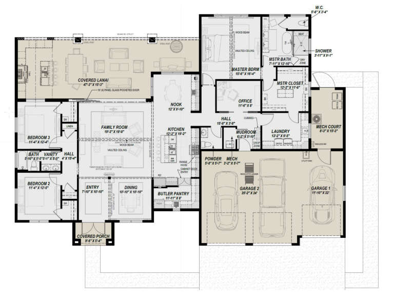 House Plan House Plan #34827 Drawing 1
