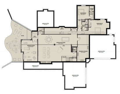 Basement for House Plan #425-00070