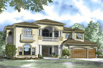 5 Bed, 5 Bath, 5110 Square Foot House Plan - #168-00064