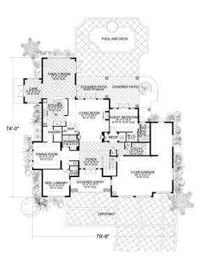 Floorplan 1 for House Plan #168-00064