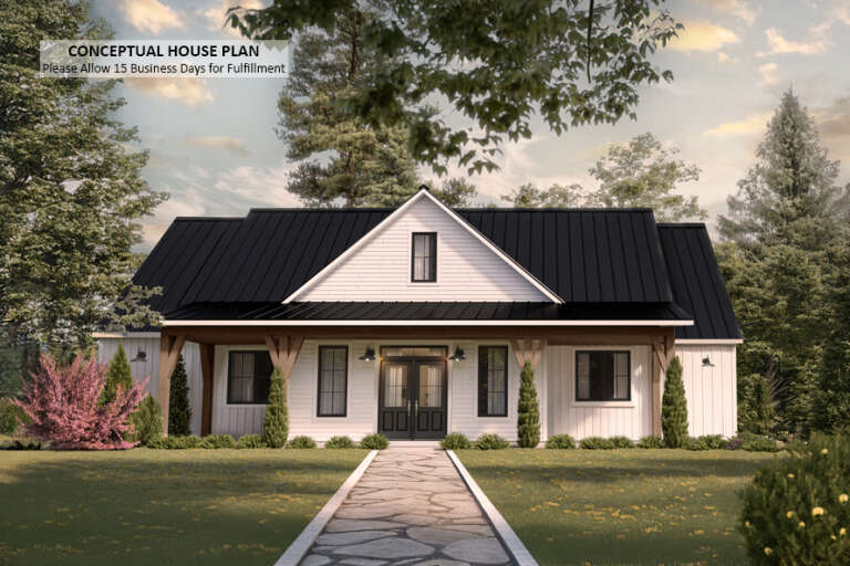 House Plan House Plan #34831 Front Elevation 