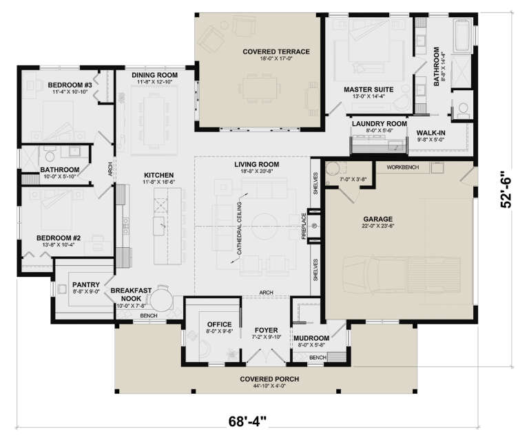 House Plan House Plan #34831 Drawing 1